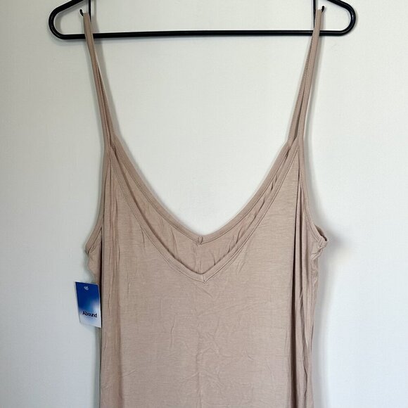 NWT Abound by Nordstrom Minimalist Tan Maxi Dress - Size: XL - Picture 6 of 7